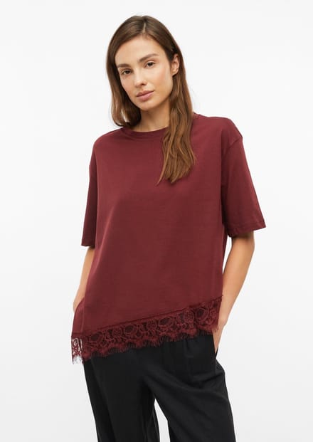 s.Oliver T-shirts Burgundy Maat: 34 | Tops Outlet | Dames | Groen
