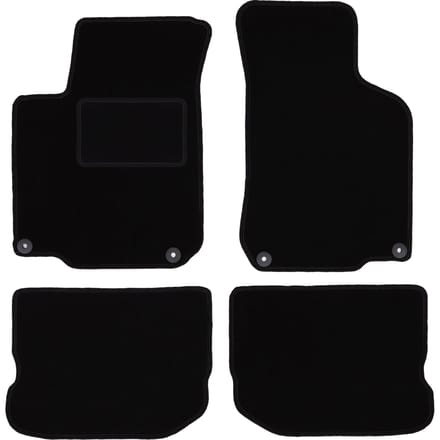 Zwarte veloursmatten voor: Seat Leon I hatchback (1999-2005)