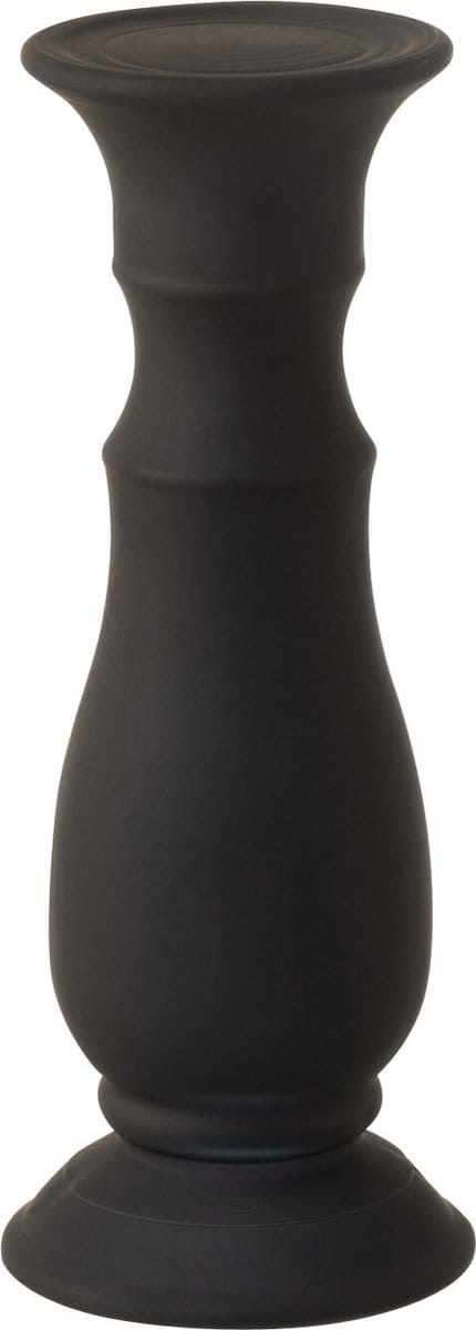 J-Line kandelaar - glas - zwart - small