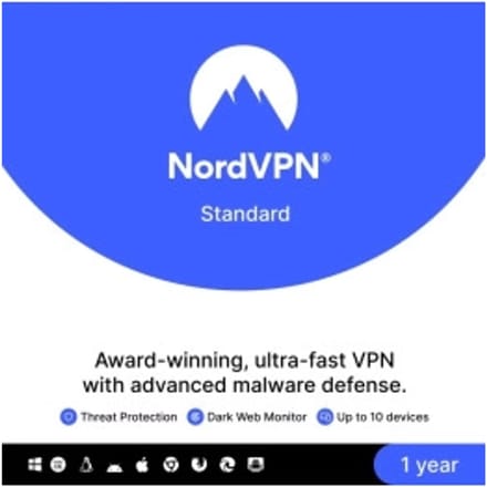 NordVPN | 1 jaar | Onbeperkt online | 10 installaties | Geschikt voor Windows, Mac, Android, iOS