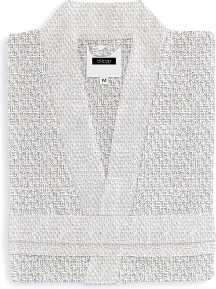 iSleep Badjas Grant - 100% Katoen - Unisex - Maat M - White