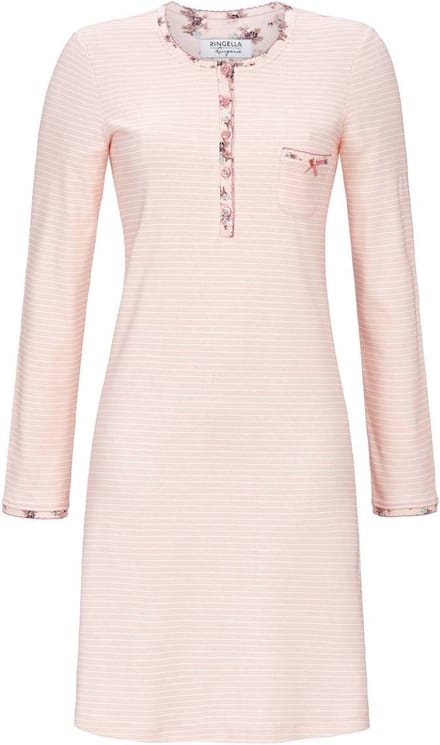 Ringella – Peach Stripe – Nachtkleed – 4561003 – Pink – Maat 44