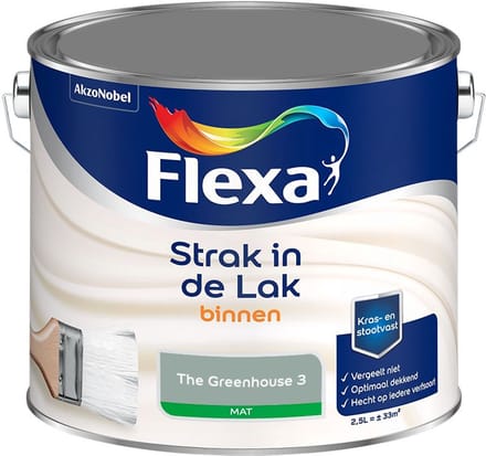 Flexa - Strak In De Lak Binnenlak Mat - The Greenhouse 3 - Mengverf - 2,5 L