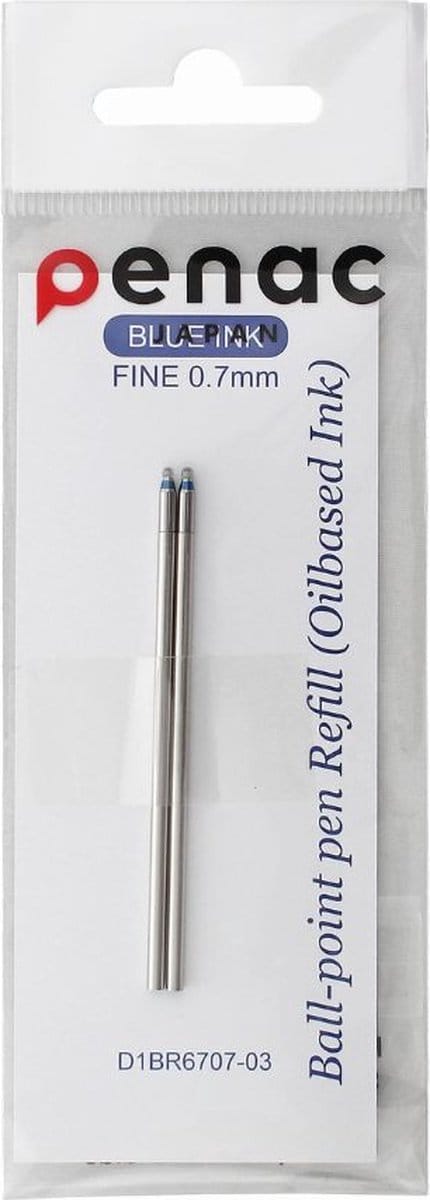 Penac balpen vulling - Geschikt voor Multisync - Makie - ELE multifunctie - 0.7mm - Blauw - 2 stuks