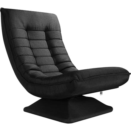 Casaria Fauteuil - Verstelbaar 58x57x84cm - Zwart