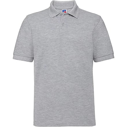 Men's Hardwearing Polycotton Poloshirt 'Russell' White - M