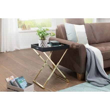 Wohnling Tray tafel goud zwart