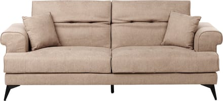 SKIVE - Driezitsbank - Lichtbruin - Polyester