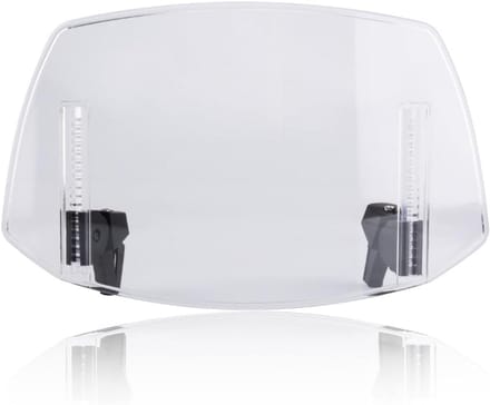 Motorfiets Windscherm Verlenging - Verstelbare Clip-on Spoiler en Deflector - Universele Pasvorm (Transparant)