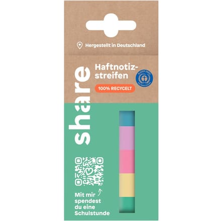 share plaknotitiestrookjes, 5x40 vellen