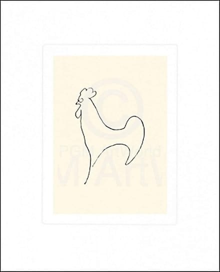Kunstdruk Pablo Picasso - Coq-Detail 50x60cm