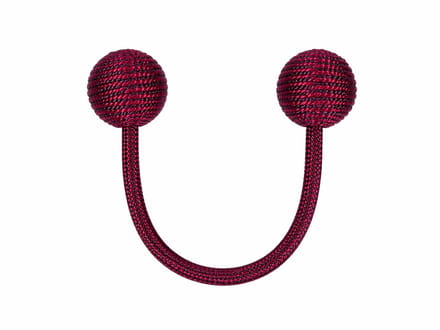 Gordijn embrasse magnetisch – Set van 4 – Bordeaux / pruim – 30 cm – V.creations by Van Lathem