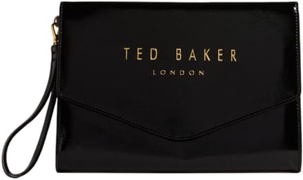 Ted Baker koppeling polstas Crinkie Crinkle Icon Pouch Black zwart