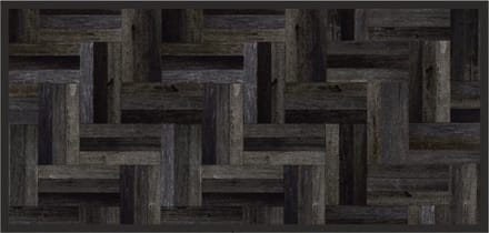 MD Entree - Design mat - Universal - Parquet Anthra - Vloerkleed - Antislip - Machine wasbaar - 67 x 150 cm