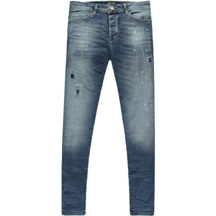 Cars Aron super skinny damage dark used blue denim