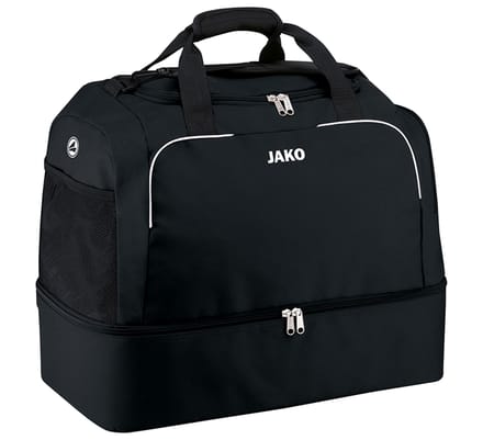 Jako Classico (Bambini) Sporttas Met Bodemvak - Zwart | Maat: BAMBINI