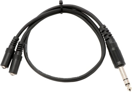 Devine VE2605 jack 6.35mm jack TRS - 2x 3.5mm mini jack female TRS 0.5m