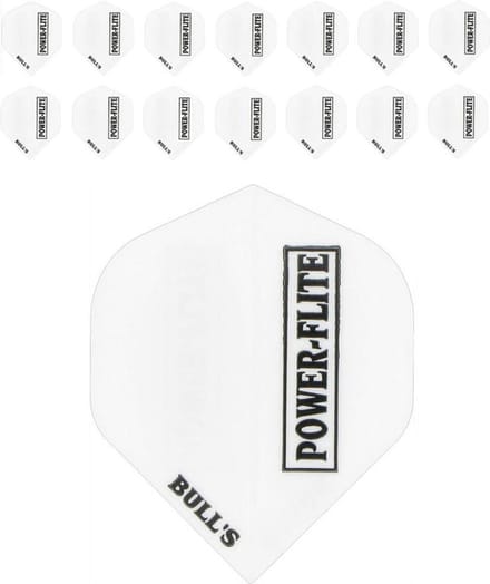 Powerflights Dartflights - Wit- (5 Sets)