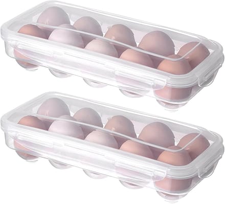 Set van 2 Eierdozen voor Koelkast - 10 Vakken per Stuk