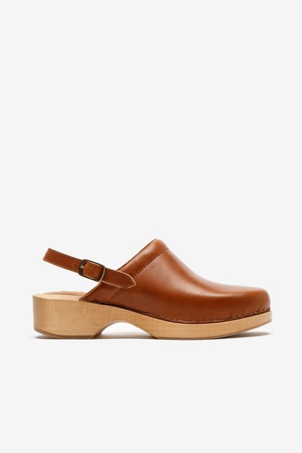 RE/DONE 70s Classic Clog Cuoio Suede Größe: 38 | Pantoletten Outlet | Damen
