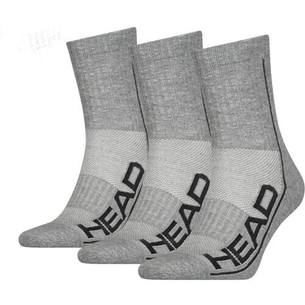 HEAD Sokken Performance Short Crew 3-pack Grijs-35/38