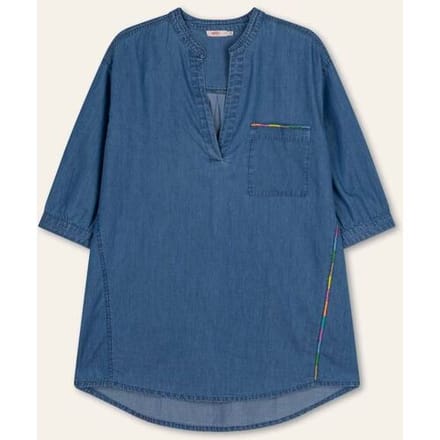 Oilily Bilash Blouse- maat36 Blauw indigo light