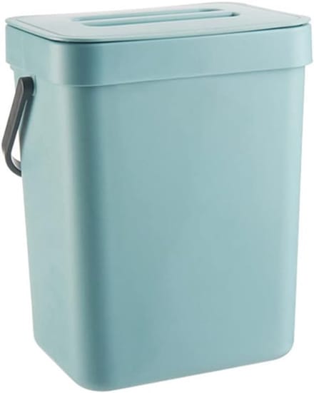 Compostbak Keuken - Afvalbak Werkblad - Afval Scheiden - Flip-top Deksel - 3 Liter - Wit