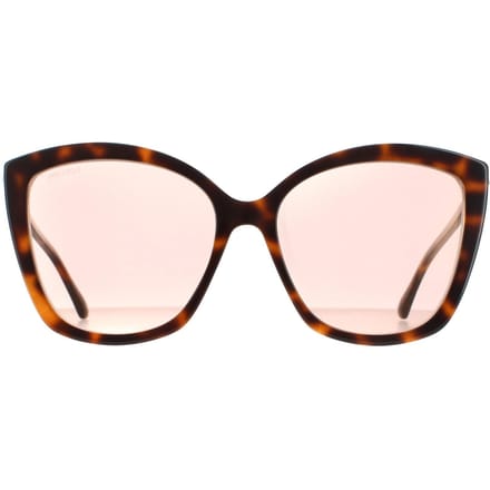 Jimmy Choo Cat Eye Dames Havana Pink Gold Mirror Nat/S