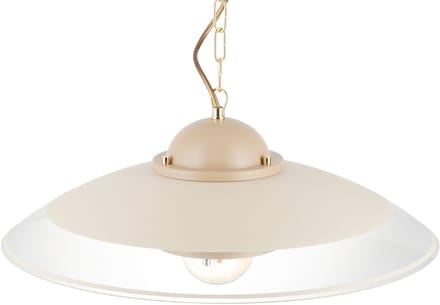 HowHomely Kitchen Serie - Hanglamp - Beige - Galvanische Goudafwerking - Verstelbare Hoogte