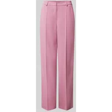 Straight leg stoffen broek met persplooien