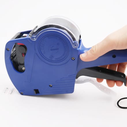 Prijstang - Labelmaker - Compleet met Inkt en Stickerrol - blauw
