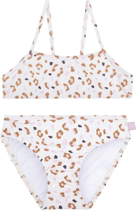 Swim Essentials | Kaki Panterprint Meisjes UV Bikini - Maat 122/128
