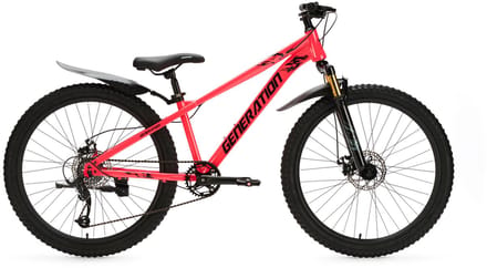Generation X8 Mountainbike 26 inch - Roze met Spatborden