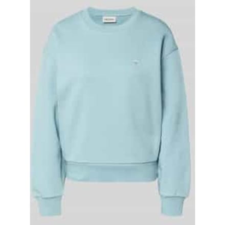 sweatshirt met logostitching model 'CASEY'