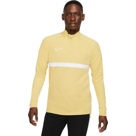 Nike dri-fit academy trainingstop in de kleur geel.