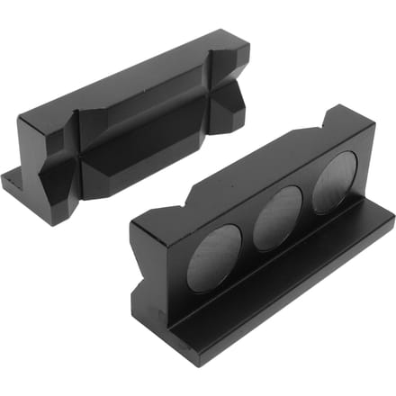 2 Stuks Bankschroefbekken Pads Aluminiumlegering Magnetische Bankschroef Bek Blok Klem Inzetstuk Beschermpad