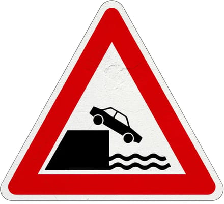 Onbeschermde kade bord - J26 | Sign Again materiaal | 30 cm