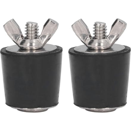 2 stuks Zwembad Rubber Pluggen Winterklaar Maken Taps Toelopende Plug Zwembad Accessoires 25mm gray