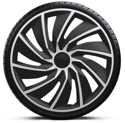 Gorecki Wieldoppenset Turbo Van 17" Zwart/Zilver