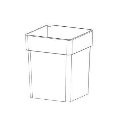 Giese replacement toilet brush glass 81287