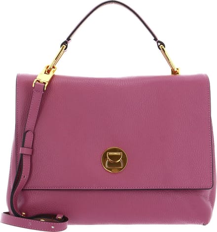 COCCINELLE Leren Handtas Schoudertas Liya Handbag Pulp Pink / Brule Paars