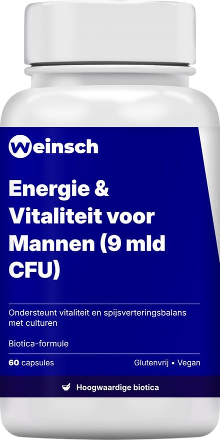 Weinsch Energie & Vitaliteit voor mannen (9 mld. CFU) | 450mg | 60 capsules