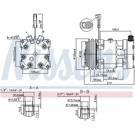 Compressor airconditioning NISSENS 89518