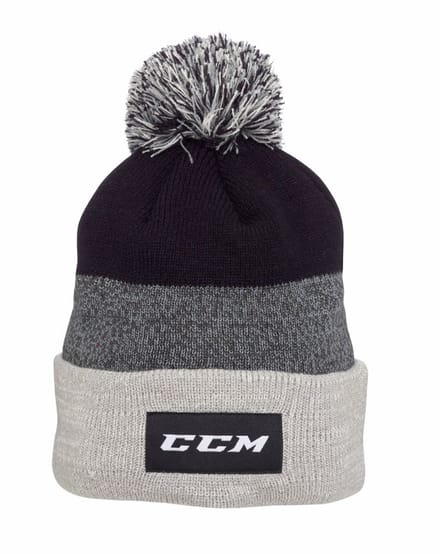 CCM - Team Cuffed Pom Knit Zwart - One Size