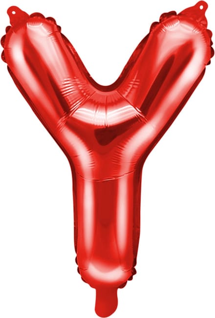 Folieballon letter Y - 35cm rood
