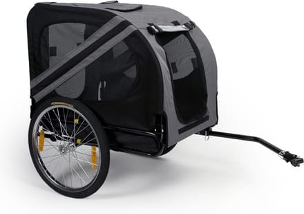 Prime Line Pet Trailer - Hondenfietskar - Grijs/Zwart - 80x65x57cm