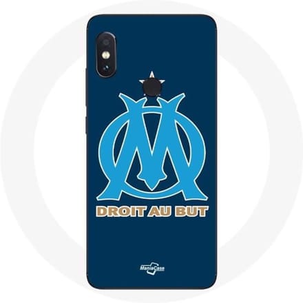 Coque - Olympique de Marseille - Xiaomi Redmi Note 5 Pro - Souple - Protection - Logo bleu bleu