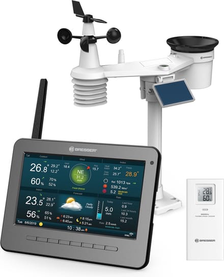 BRESSER Weerstation - WLAN HD TFT - 7-in-1 Multisensor - 868 MHZ- Voor Binnen en Buiten