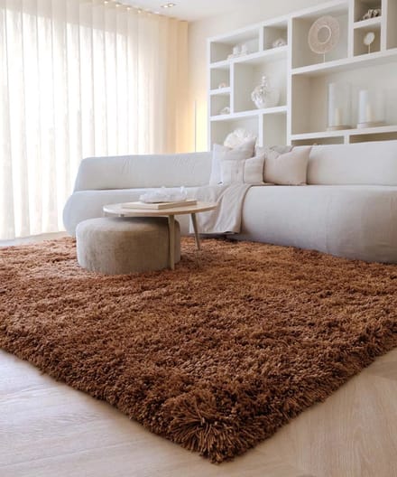 Shaggy vloerkleed - Sveve cognac 120x170