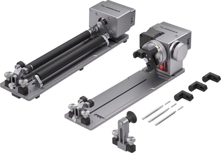 AtomStack R8 Rotary Chuck voor Lasergraveermachine – Verstelbare Rotatie-as voor Graveren van Bekers, Ringen en Sferen – Compatibel met AtomStack en LightBurn